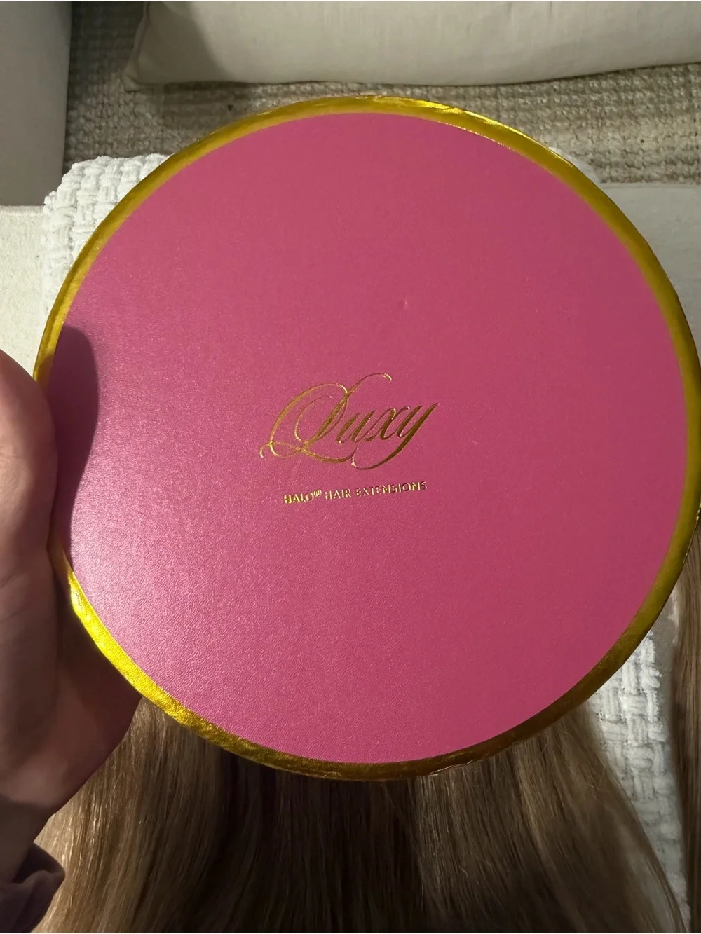 Luxy Hair Halo Extensions 16 inch Bronde Balayage